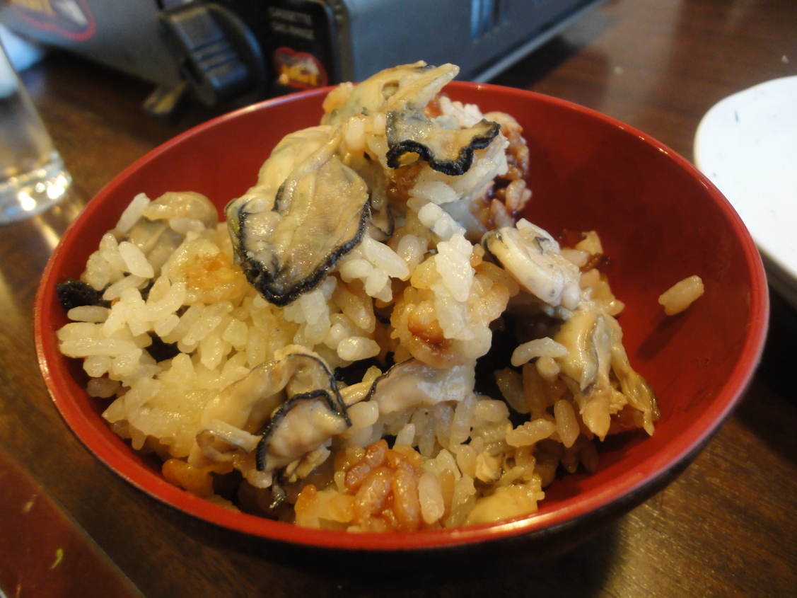 料理広島牡蠣の炊き込みごはん